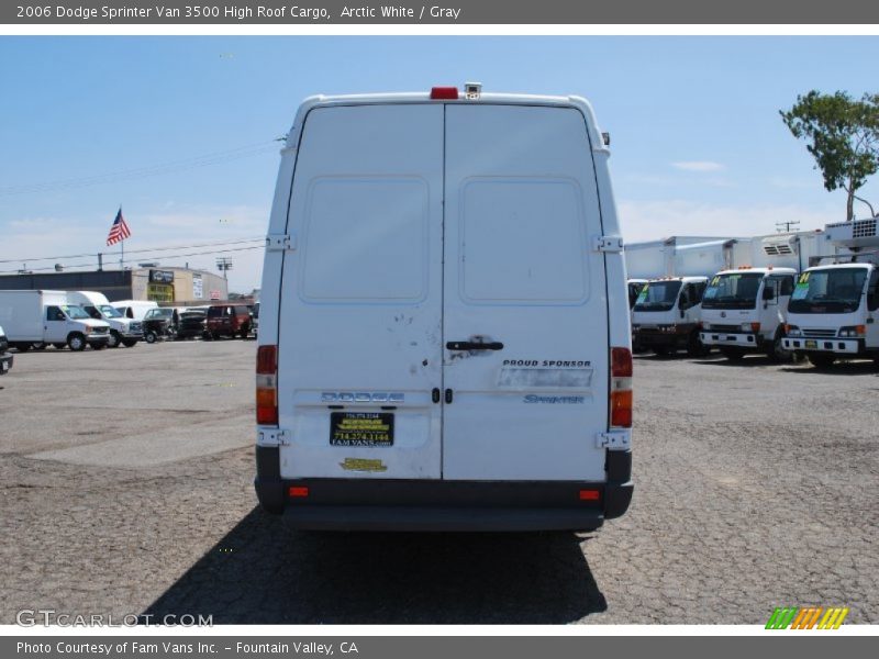 Arctic White / Gray 2006 Dodge Sprinter Van 3500 High Roof Cargo