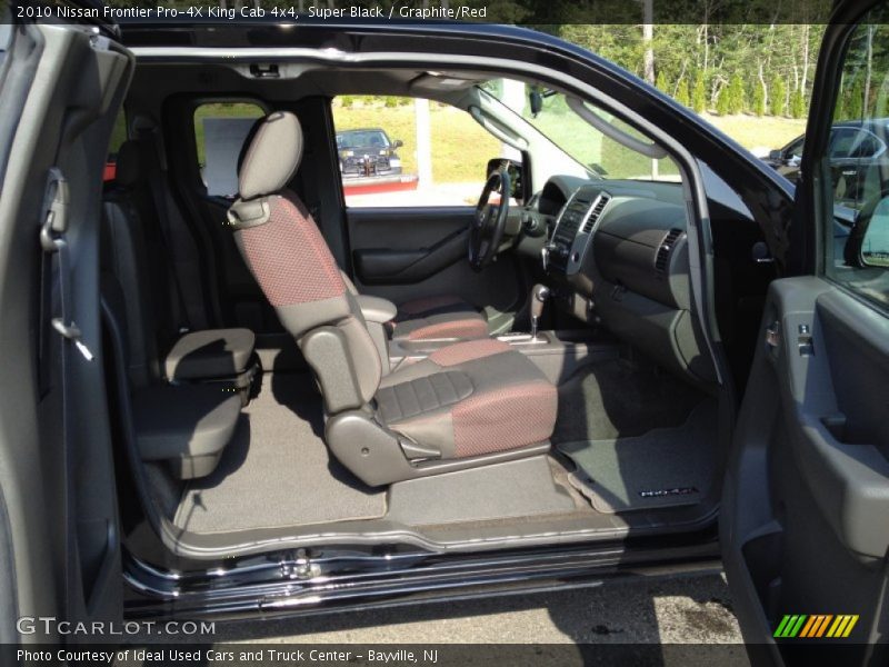 Super Black / Graphite/Red 2010 Nissan Frontier Pro-4X King Cab 4x4