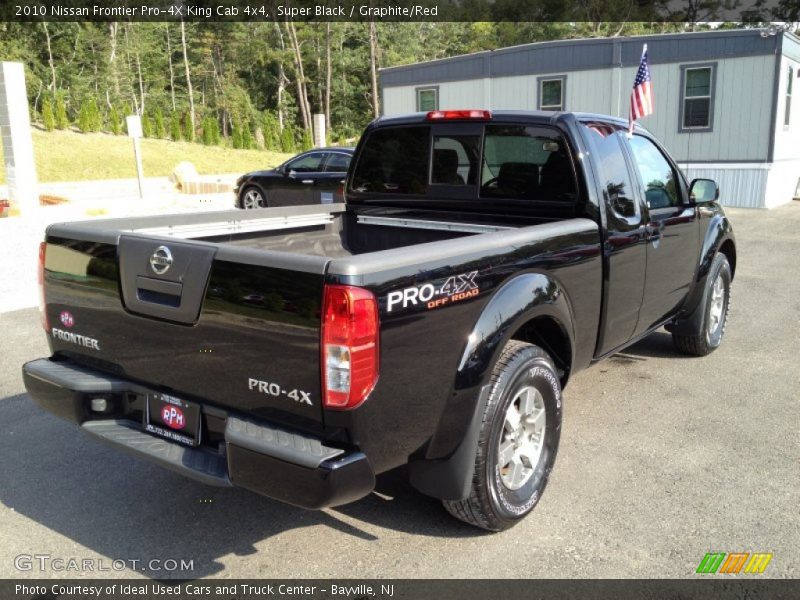 Super Black / Graphite/Red 2010 Nissan Frontier Pro-4X King Cab 4x4
