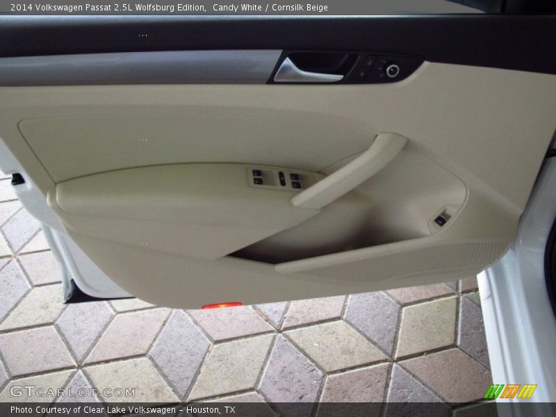 Candy White / Cornsilk Beige 2014 Volkswagen Passat 2.5L Wolfsburg Edition