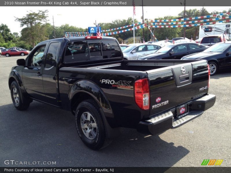 Super Black / Graphite/Red 2010 Nissan Frontier Pro-4X King Cab 4x4