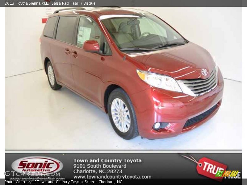 Salsa Red Pearl / Bisque 2013 Toyota Sienna XLE
