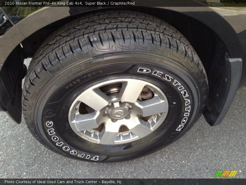 Super Black / Graphite/Red 2010 Nissan Frontier Pro-4X King Cab 4x4