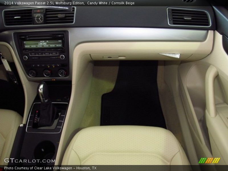 Candy White / Cornsilk Beige 2014 Volkswagen Passat 2.5L Wolfsburg Edition