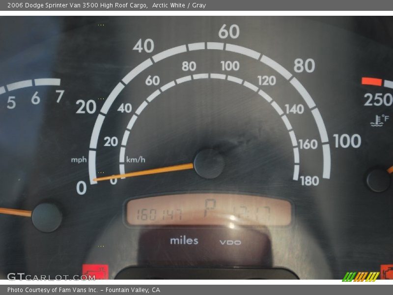 Arctic White / Gray 2006 Dodge Sprinter Van 3500 High Roof Cargo