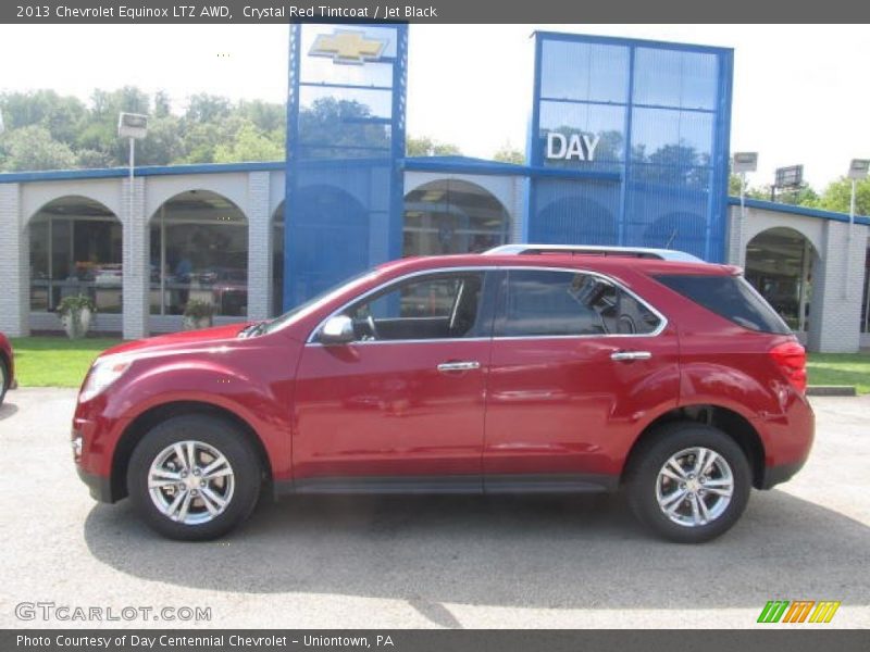 Crystal Red Tintcoat / Jet Black 2013 Chevrolet Equinox LTZ AWD