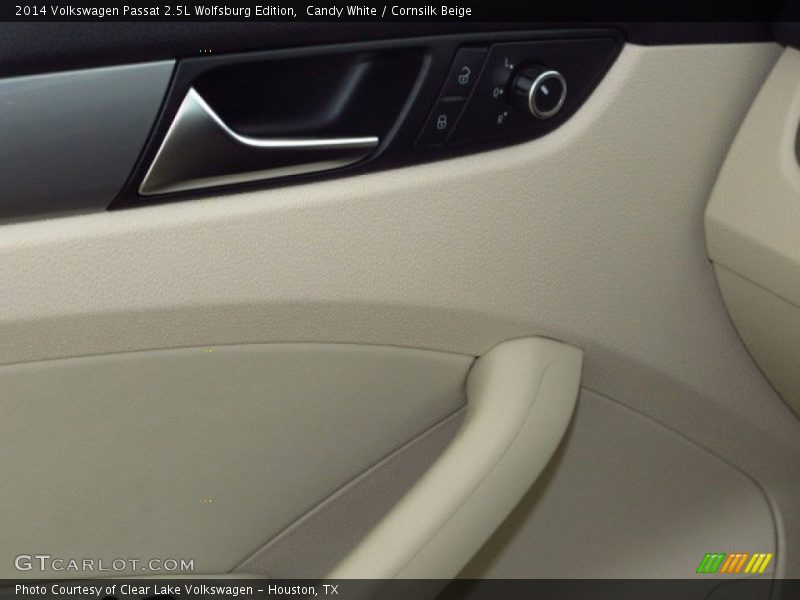 Candy White / Cornsilk Beige 2014 Volkswagen Passat 2.5L Wolfsburg Edition