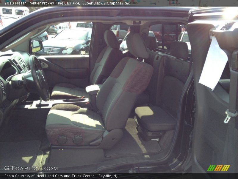 Super Black / Graphite/Red 2010 Nissan Frontier Pro-4X King Cab 4x4