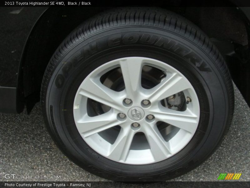 Black / Black 2013 Toyota Highlander SE 4WD