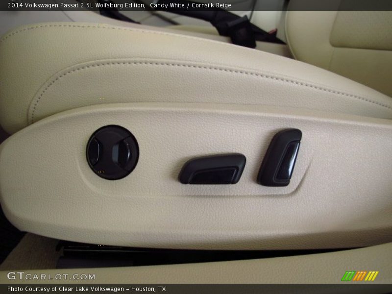 Candy White / Cornsilk Beige 2014 Volkswagen Passat 2.5L Wolfsburg Edition