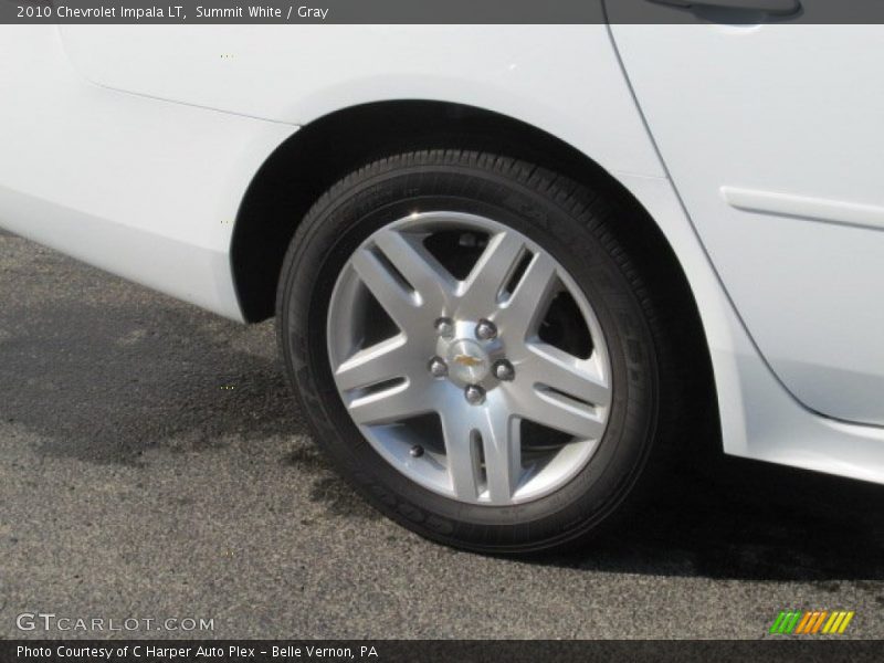 Summit White / Gray 2010 Chevrolet Impala LT