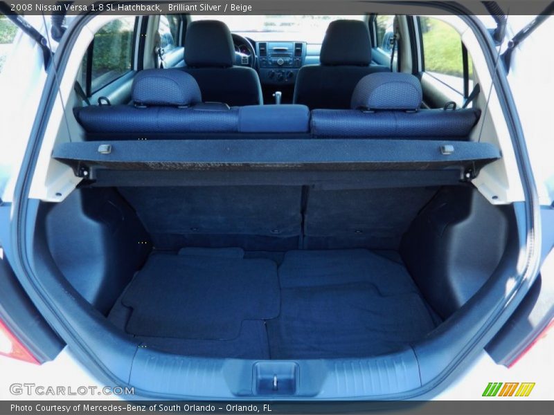 Brilliant Silver / Beige 2008 Nissan Versa 1.8 SL Hatchback