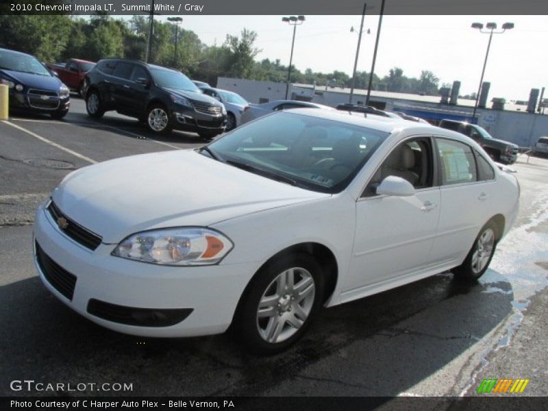 Summit White / Gray 2010 Chevrolet Impala LT