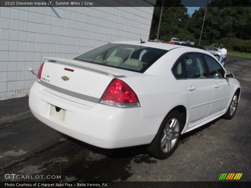 Summit White / Gray 2010 Chevrolet Impala LT