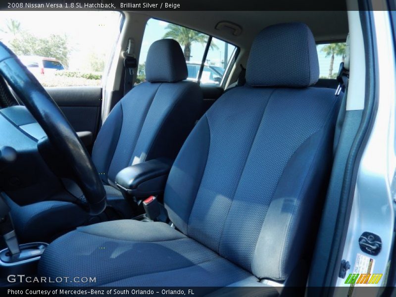 Brilliant Silver / Beige 2008 Nissan Versa 1.8 SL Hatchback