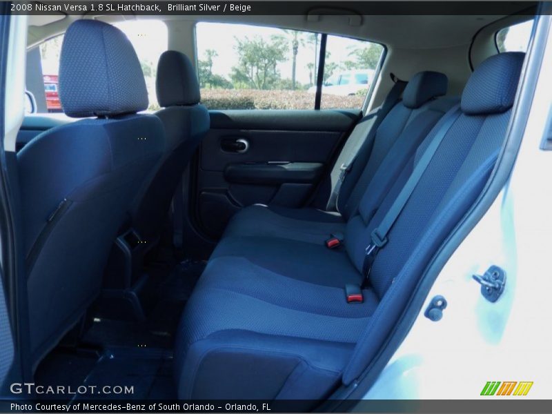 Brilliant Silver / Beige 2008 Nissan Versa 1.8 SL Hatchback