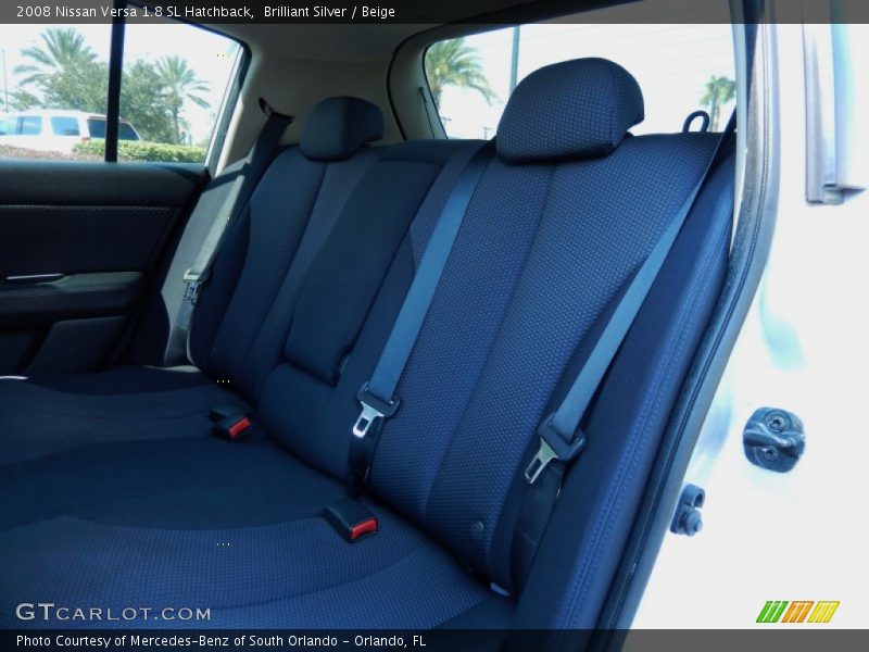 Brilliant Silver / Beige 2008 Nissan Versa 1.8 SL Hatchback