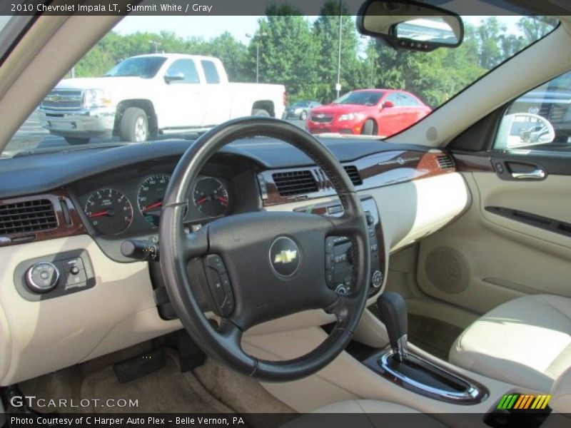 Summit White / Gray 2010 Chevrolet Impala LT