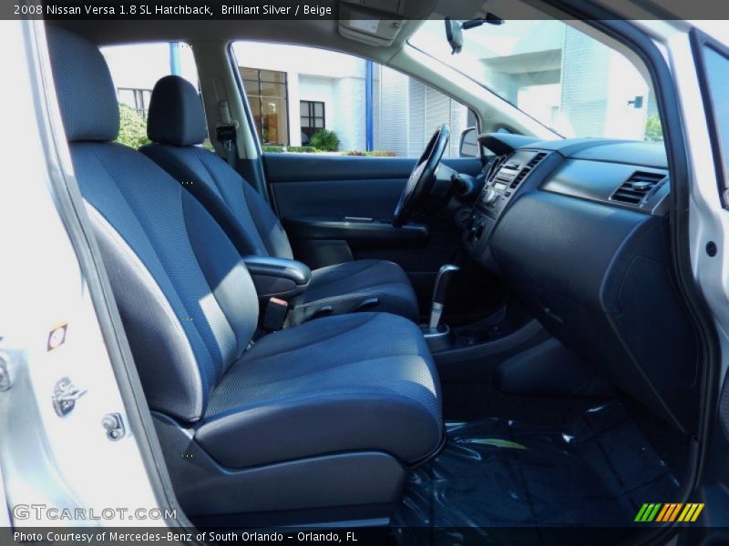 Brilliant Silver / Beige 2008 Nissan Versa 1.8 SL Hatchback