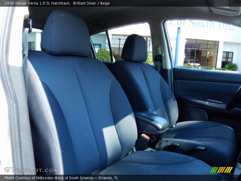 Brilliant Silver / Beige 2008 Nissan Versa 1.8 SL Hatchback