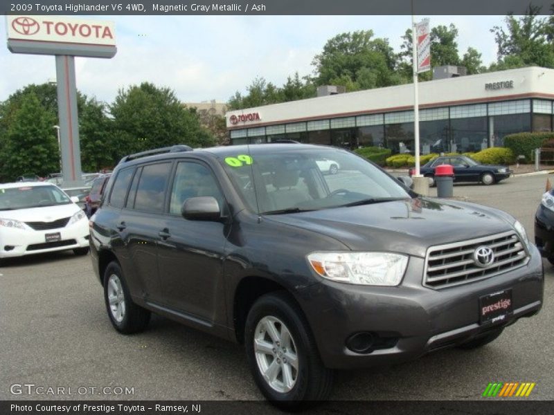 Magnetic Gray Metallic / Ash 2009 Toyota Highlander V6 4WD