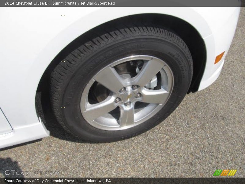 Summit White / Jet Black/Sport Red 2014 Chevrolet Cruze LT