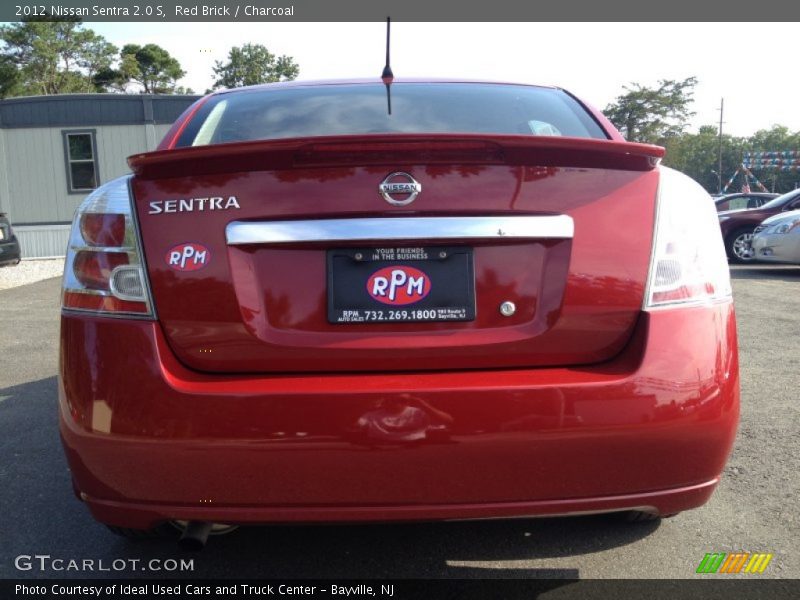 Red Brick / Charcoal 2012 Nissan Sentra 2.0 S