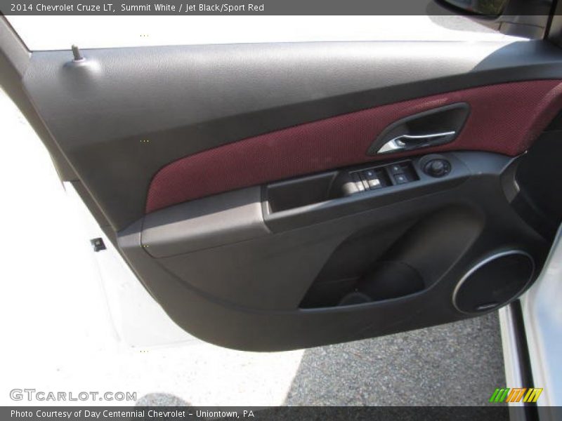 Summit White / Jet Black/Sport Red 2014 Chevrolet Cruze LT