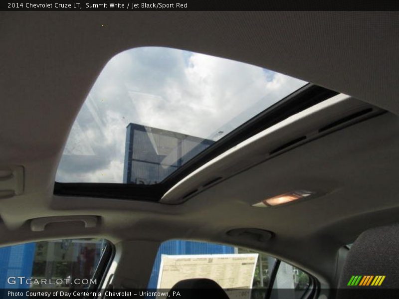 Summit White / Jet Black/Sport Red 2014 Chevrolet Cruze LT