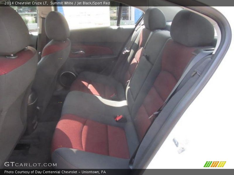 Summit White / Jet Black/Sport Red 2014 Chevrolet Cruze LT