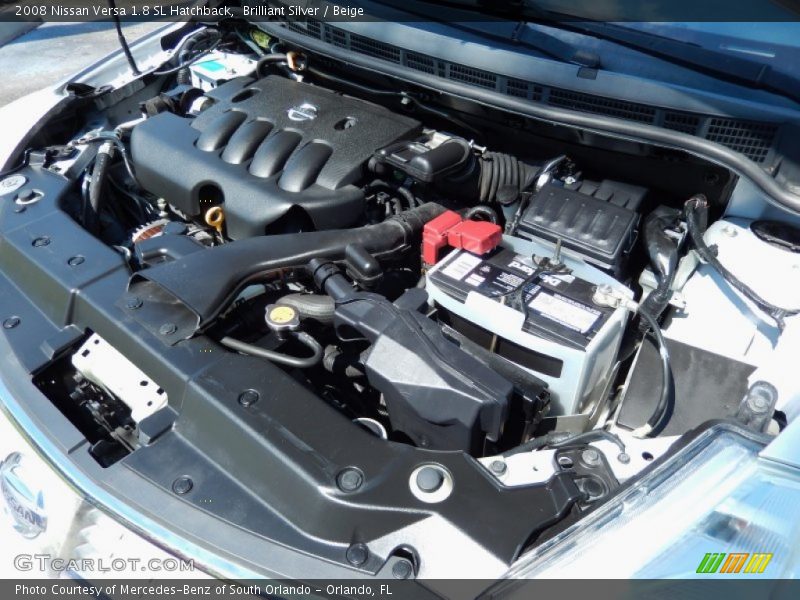 Brilliant Silver / Beige 2008 Nissan Versa 1.8 SL Hatchback