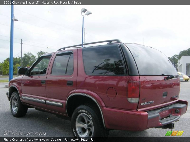 Majestic Red Metallic / Beige 2001 Chevrolet Blazer LT