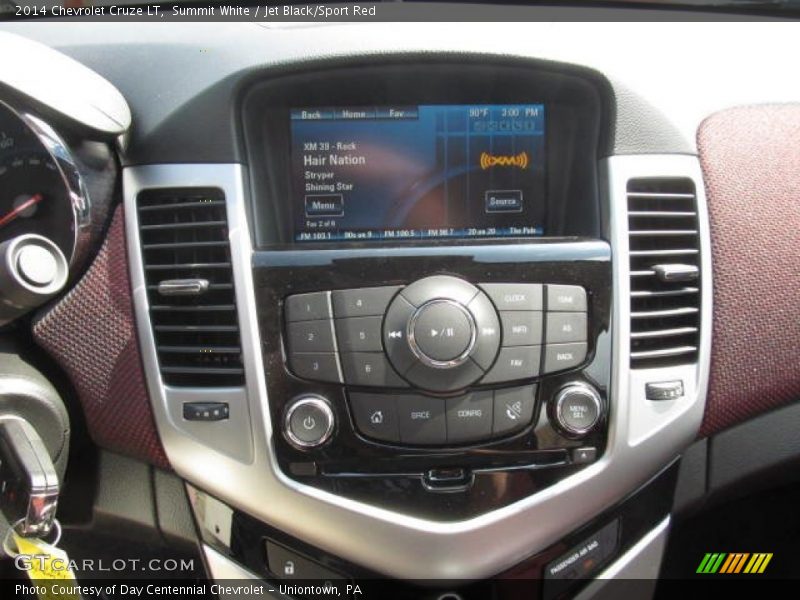 Summit White / Jet Black/Sport Red 2014 Chevrolet Cruze LT