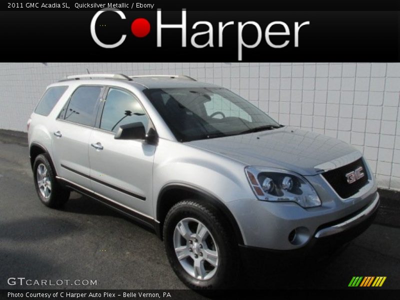 Quicksilver Metallic / Ebony 2011 GMC Acadia SL