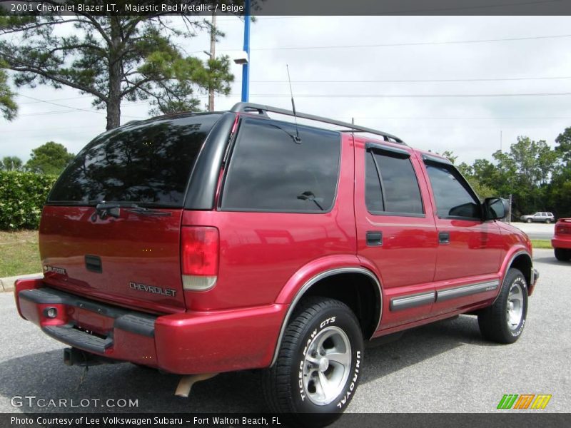 Majestic Red Metallic / Beige 2001 Chevrolet Blazer LT