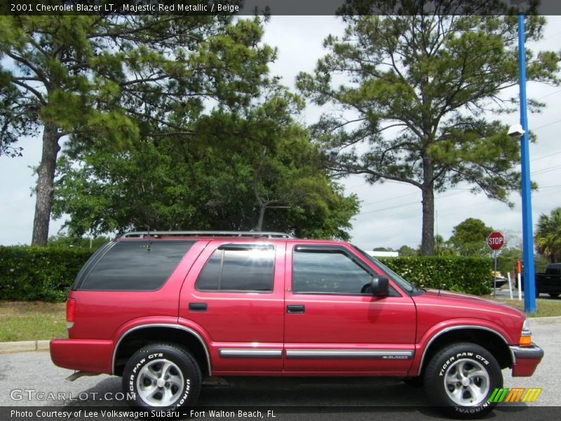 Majestic Red Metallic / Beige 2001 Chevrolet Blazer LT