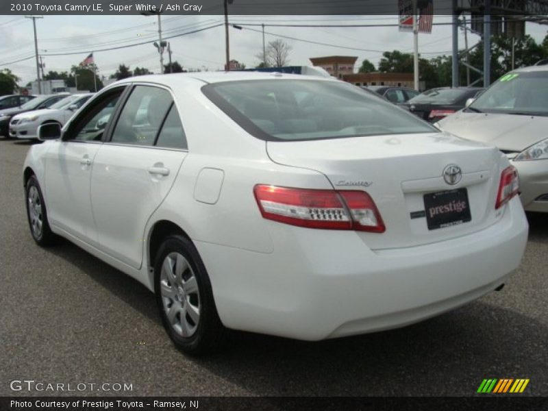 Super White / Ash Gray 2010 Toyota Camry LE