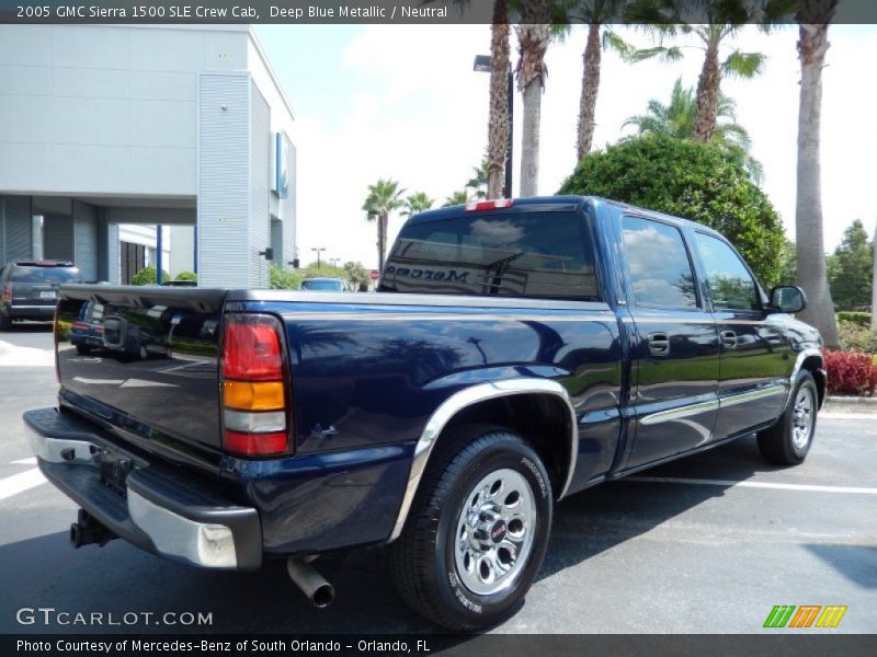 Deep Blue Metallic / Neutral 2005 GMC Sierra 1500 SLE Crew Cab