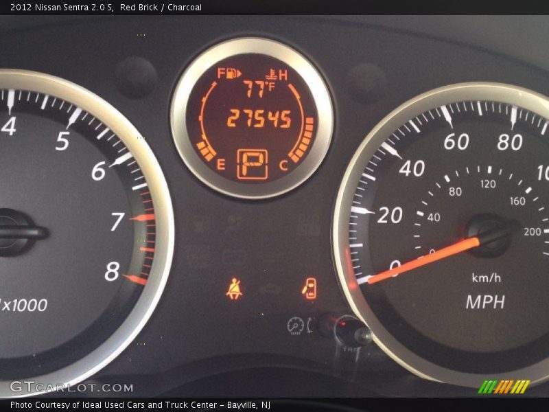 Red Brick / Charcoal 2012 Nissan Sentra 2.0 S