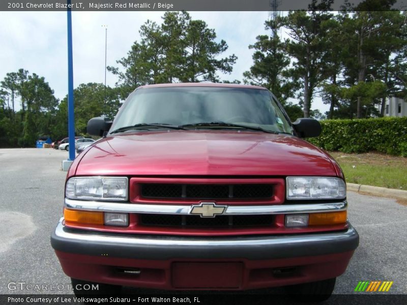 Majestic Red Metallic / Beige 2001 Chevrolet Blazer LT