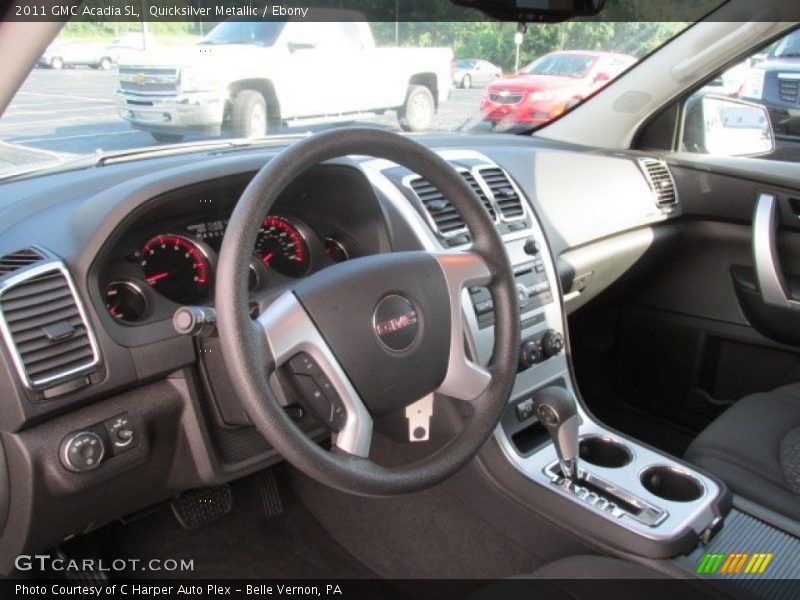 Quicksilver Metallic / Ebony 2011 GMC Acadia SL