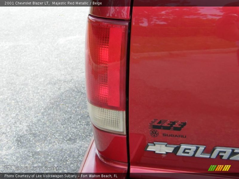 Majestic Red Metallic / Beige 2001 Chevrolet Blazer LT