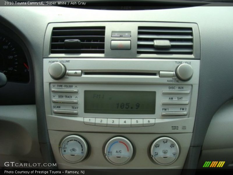 Super White / Ash Gray 2010 Toyota Camry LE
