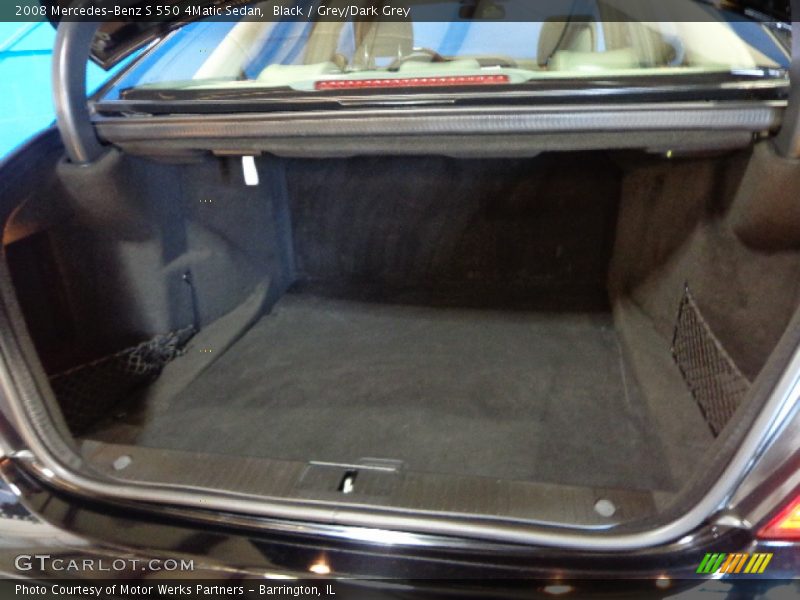 Black / Grey/Dark Grey 2008 Mercedes-Benz S 550 4Matic Sedan