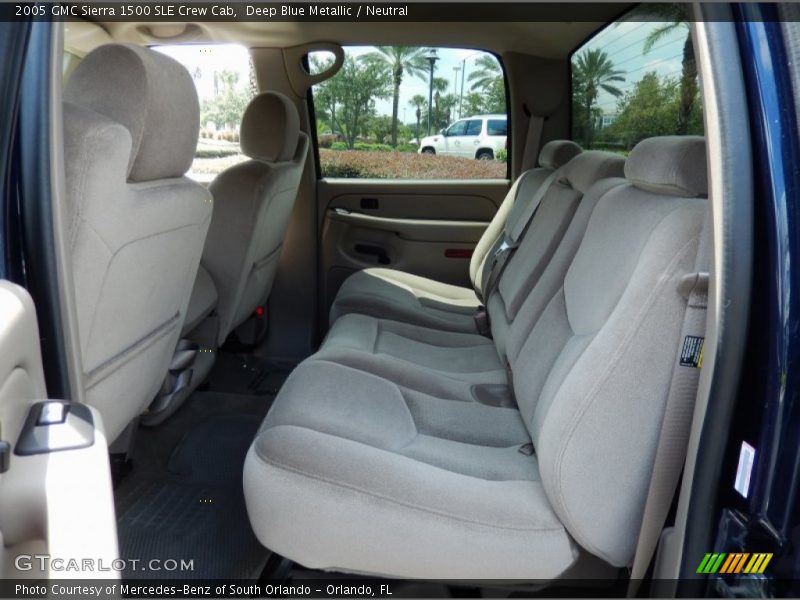 Deep Blue Metallic / Neutral 2005 GMC Sierra 1500 SLE Crew Cab