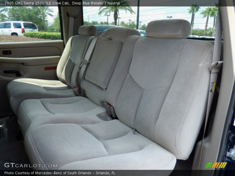 Deep Blue Metallic / Neutral 2005 GMC Sierra 1500 SLE Crew Cab