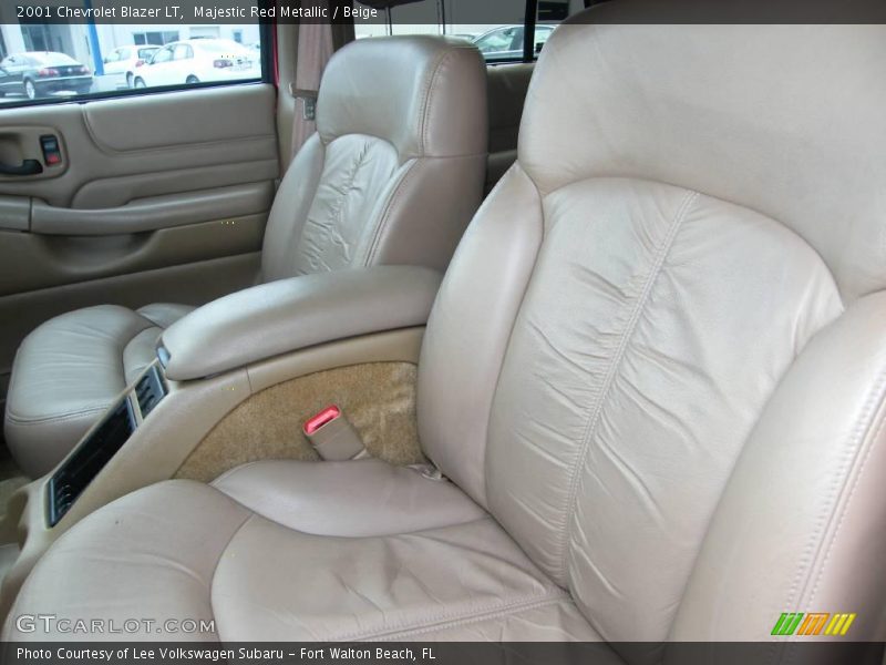 Majestic Red Metallic / Beige 2001 Chevrolet Blazer LT