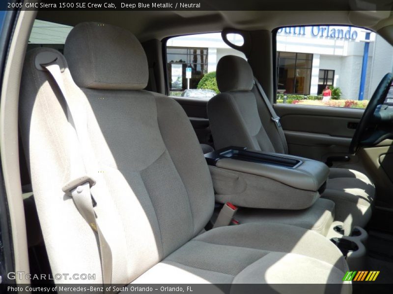 Deep Blue Metallic / Neutral 2005 GMC Sierra 1500 SLE Crew Cab