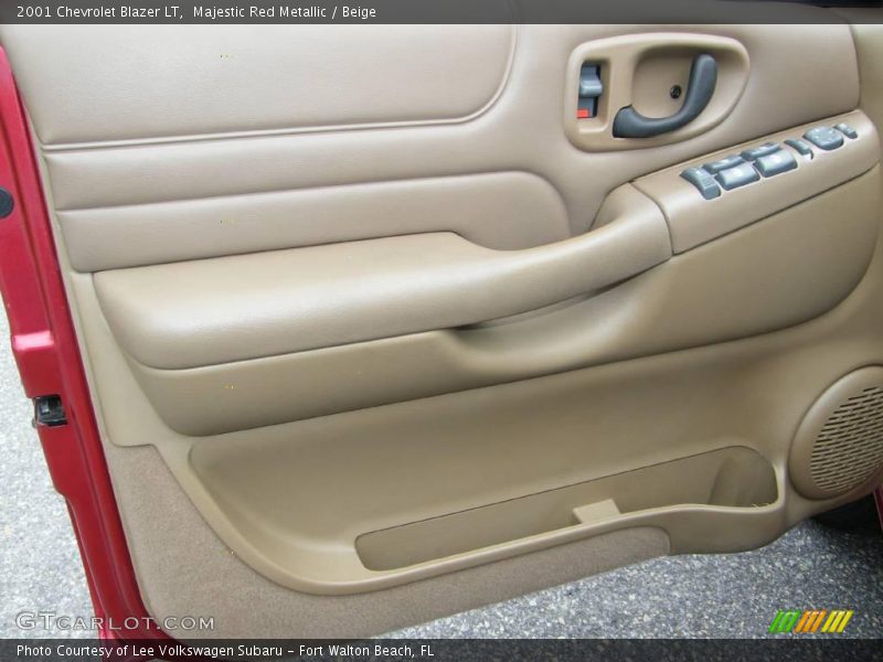 Majestic Red Metallic / Beige 2001 Chevrolet Blazer LT