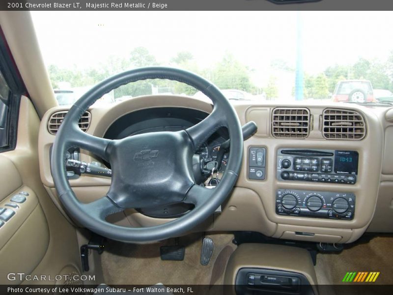 Majestic Red Metallic / Beige 2001 Chevrolet Blazer LT